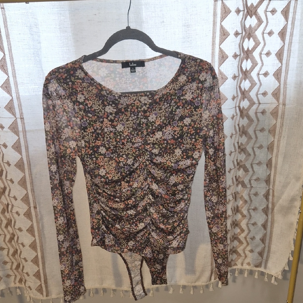 Lulu's Multicolor Floral Bodysuit